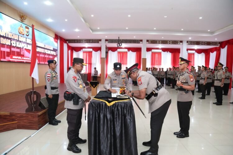 Kapolda Papua Pimpin Sertijab Pejabat Utama dan 13 Kapolres, Perkuat Kinerja Organisasi