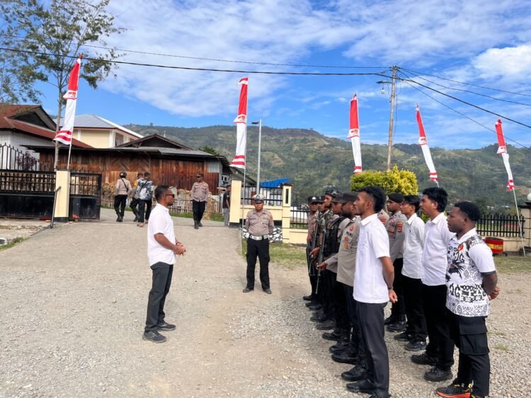 Ciptakan Kamtibmas Kondusif, Polres Tolikara Tingkatkan Patroli di Karubaga