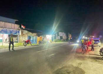 Patroli Blue Light di Malam Minggu, Satlantas Polres Waropen Jaring 35 Pelanggar, Berikan Edukasi Tertib Berlalu Lintas