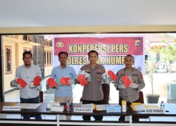 Kapolres Biak Numfor Rilis Kasus Narkotika, Dua Pengedar Ganja 1 Kg Ditangkap